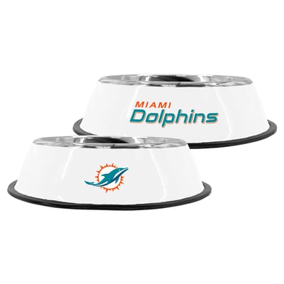 Miami Dolphins The Memory Company 9" Stainless Steel Pet Bowl