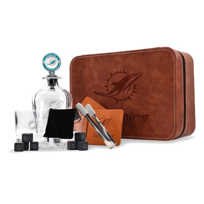 Miami Dolphins The Memory Company Decanter Set