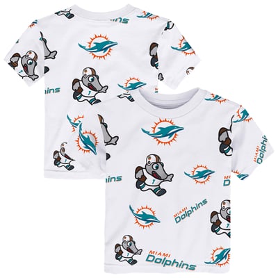 Miami Dolphins Outerstuff Toddler Mascot Play T-Shirt - White