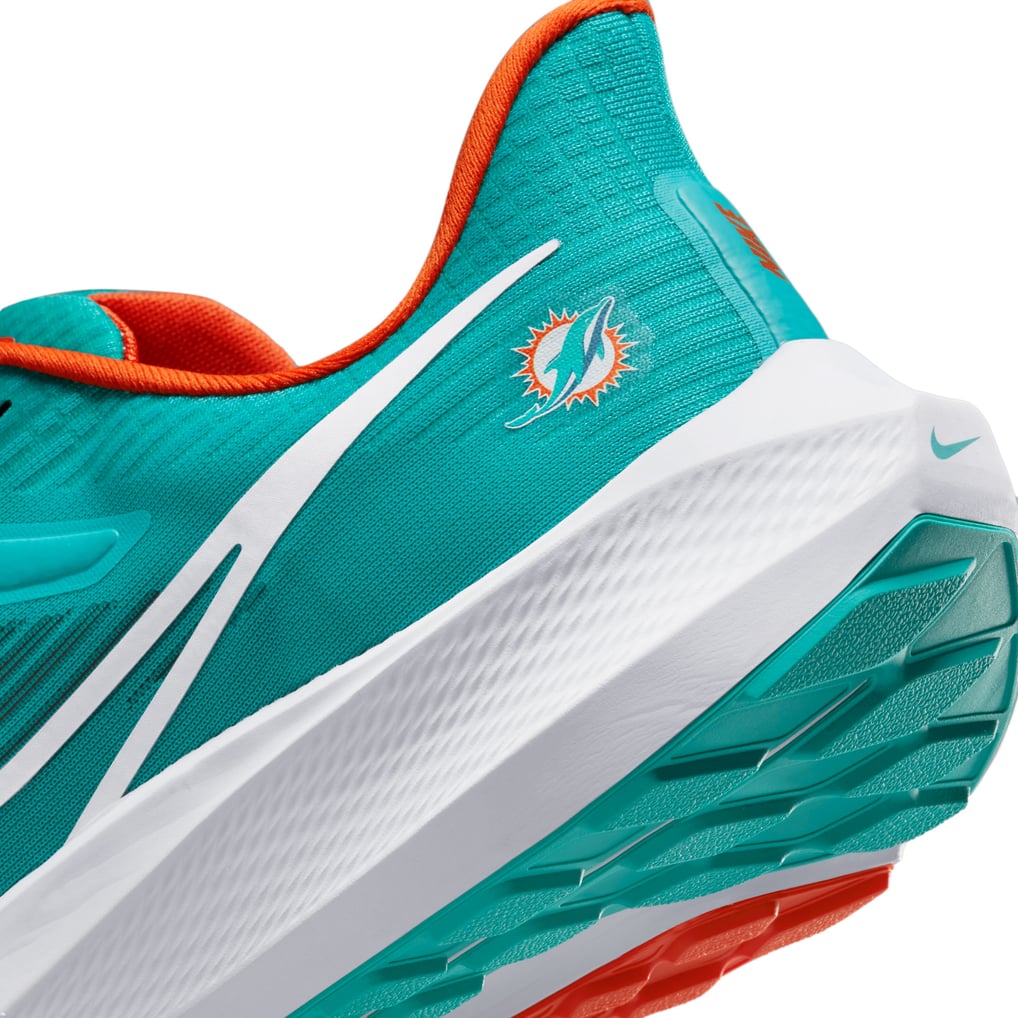Unisex Nike Aqua Miami Dolphins Zoom Pegasus 39 Running Shoe Unisex Nike Aqua Miami Dolphins Zoom Pegasus 39 Running Shoe main image 4