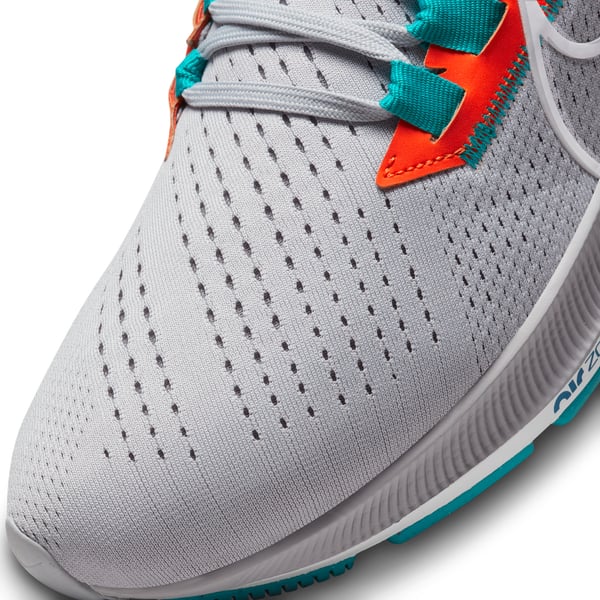 Unisex Nike Gray Miami Dolphins Zoom Pegasus 38 Running Shoe display picture 1