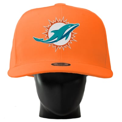  Miami Dolphins Noggin Boss Unisex Oversized Hat - Orange