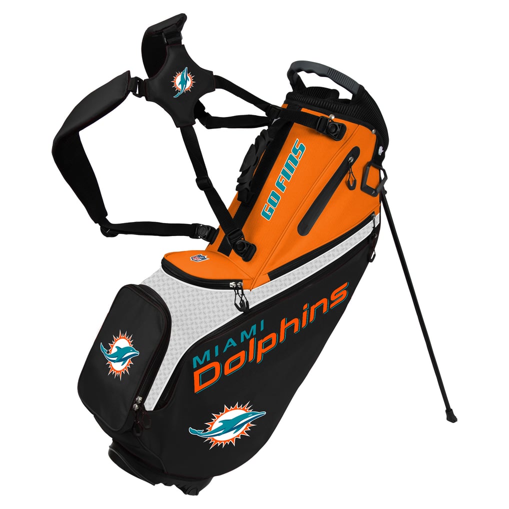 Miami Dolphins WinCraft Back Nine Stand Golf Bag