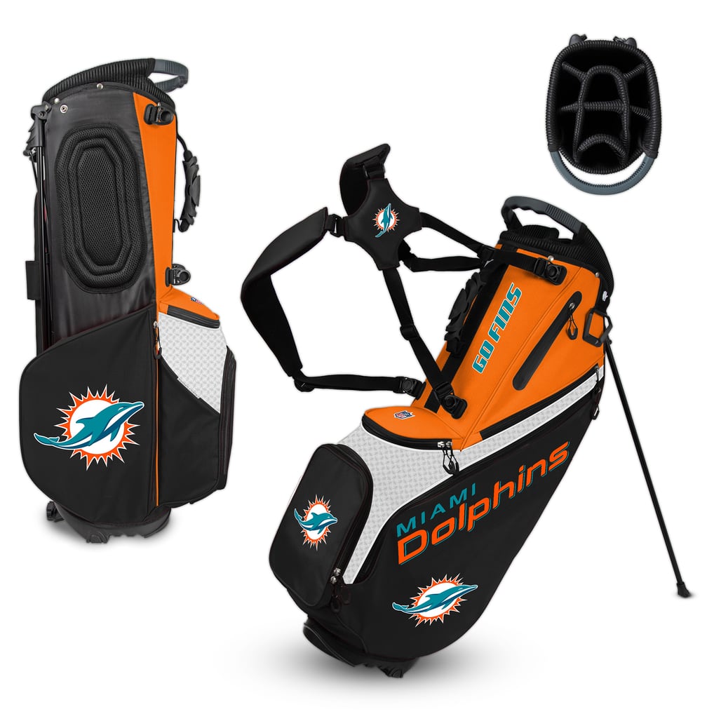 Miami Dolphins WinCraft Back Nine Stand Golf Bag
