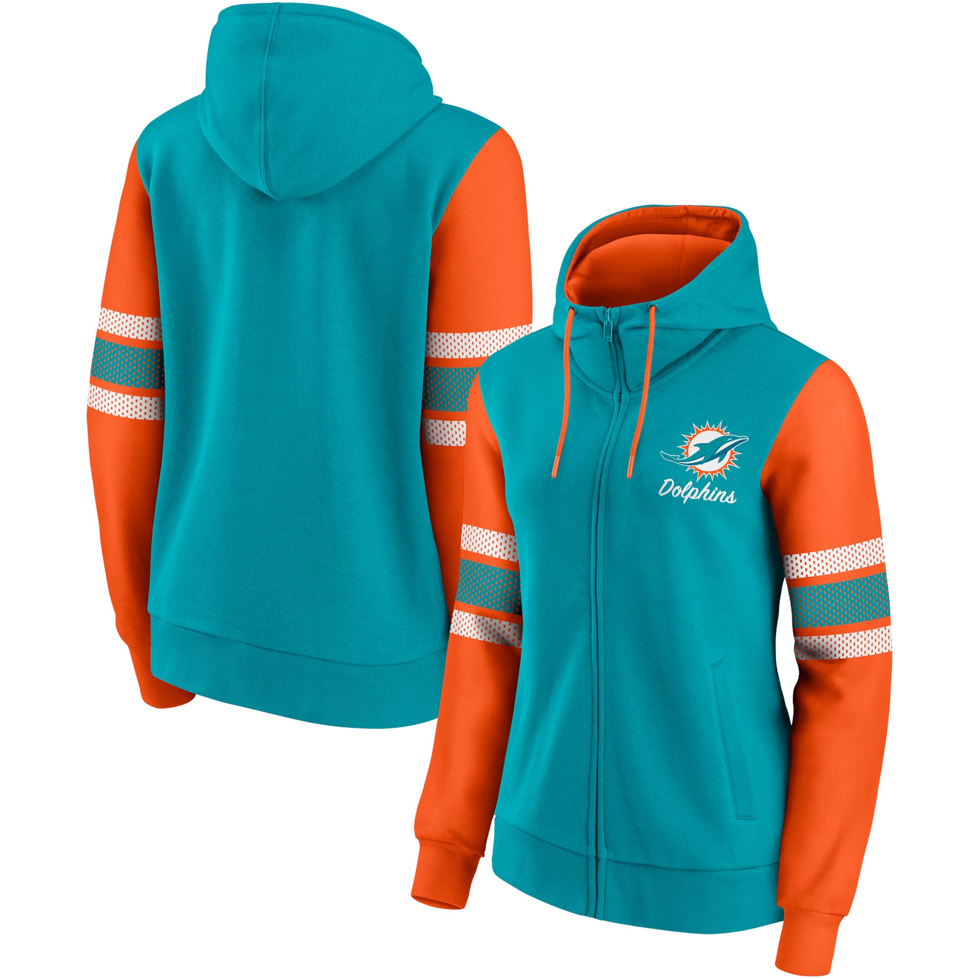 Women's Fanatics Aqua/Orange Miami Dolphins Primary Script Full
