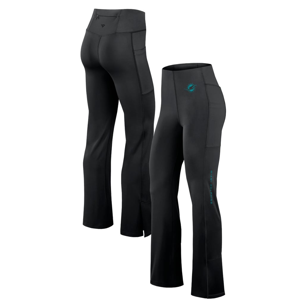 Miami Dolphins Fanatics Women's Studio Fitted Flared Leggings - Black