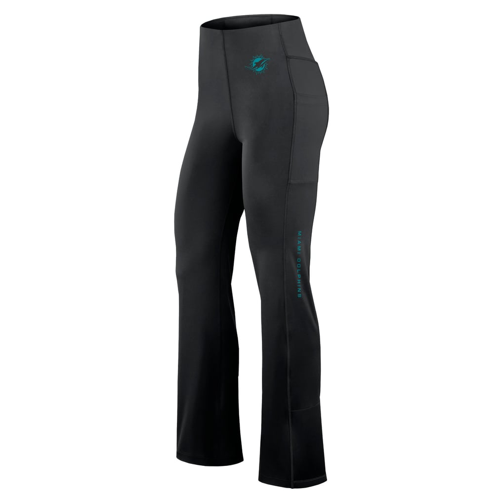 Miami Dolphins Fanatics Women's Studio Fitted Flared Leggings - Black