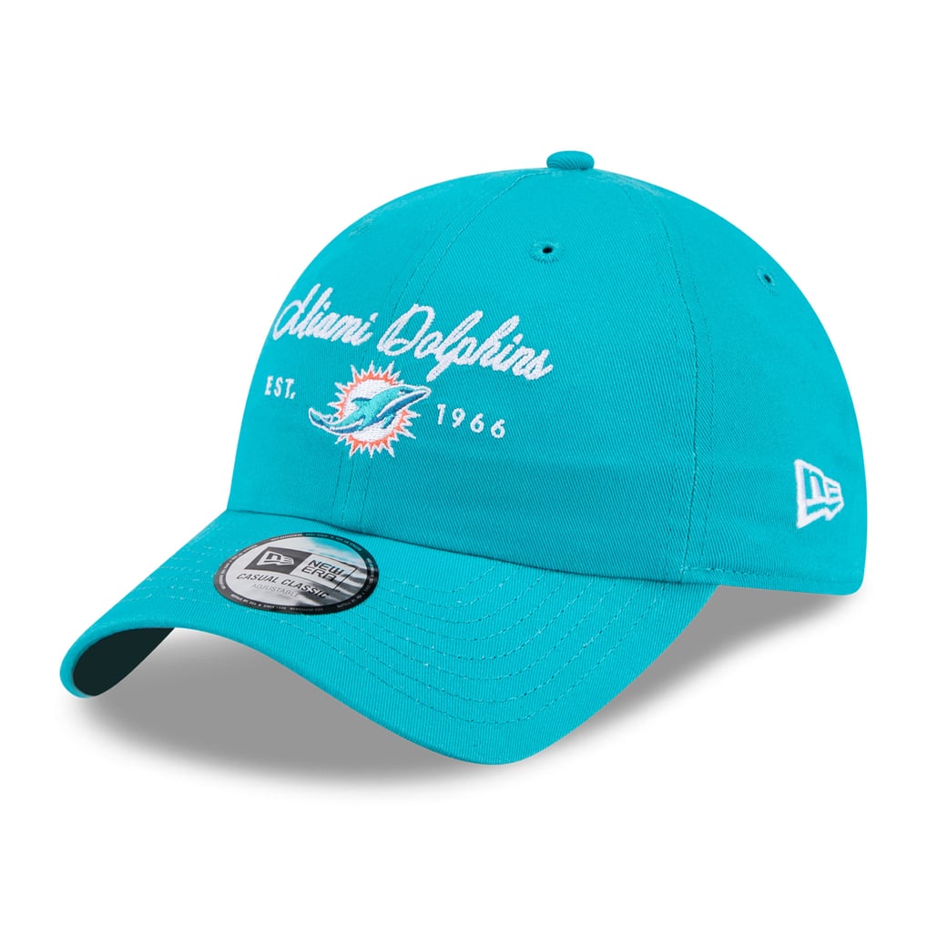 Miami Dolphins New Era Women's Script Casual Classic Adjustable Hat - Aqua
