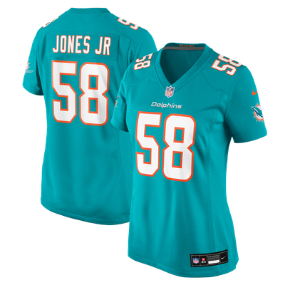 Andre Jones Jr. Miami Dolphins Nike Women's Team Game Jersey - Aqua