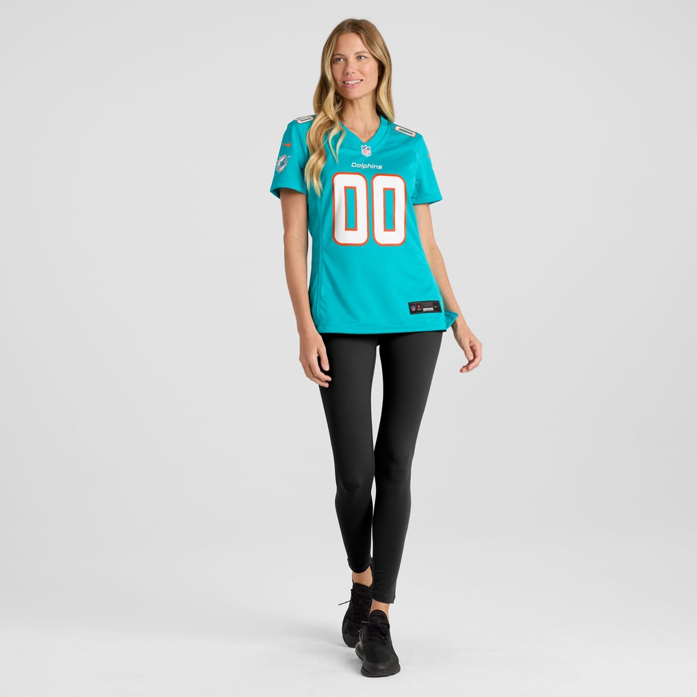 Miami Dolphins Nike Women's Custom Game Jersey - Aqua