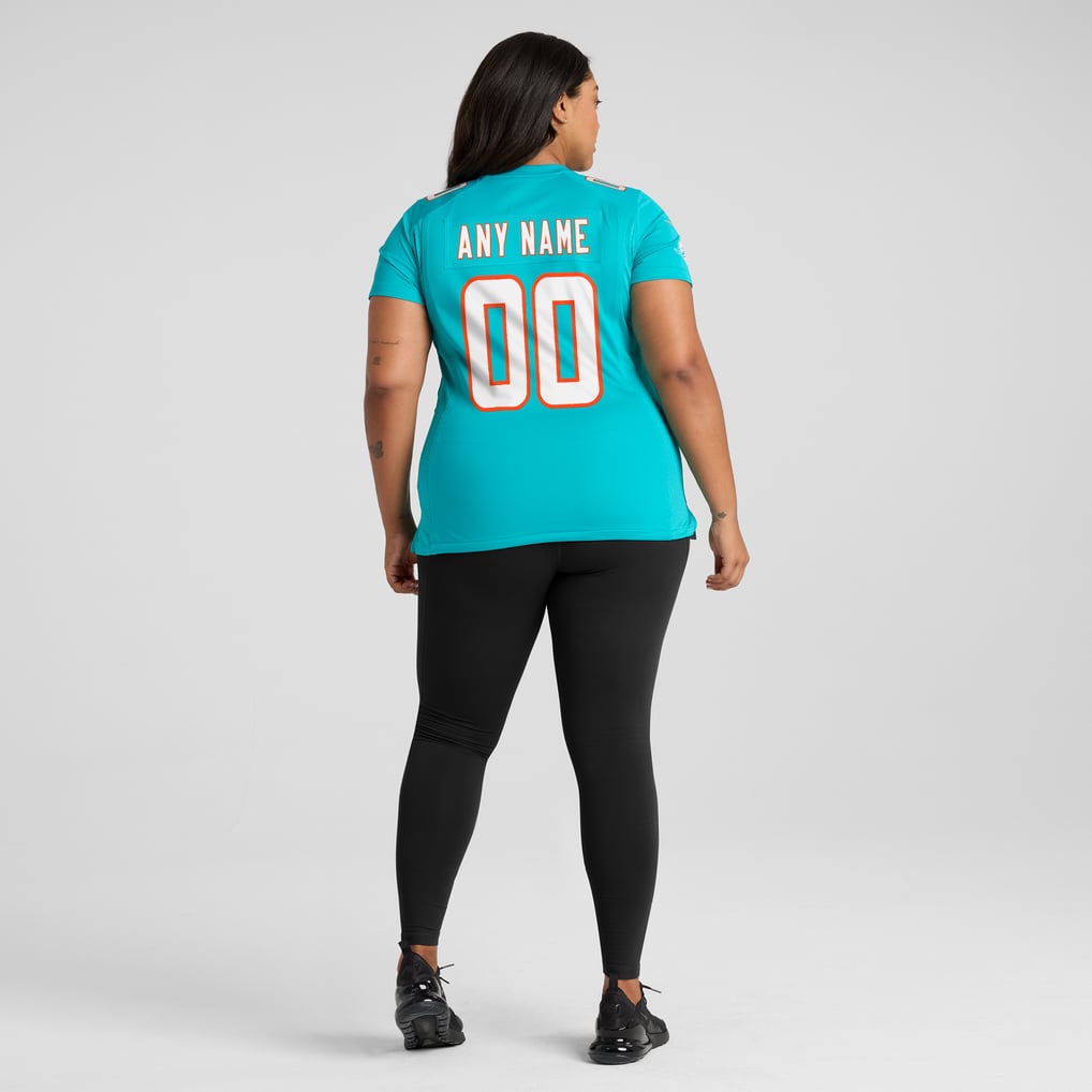 Miami Dolphins Nike Women's Custom Game Jersey - Aqua
