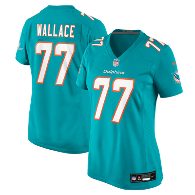 Caedan Wallace Miami Dolphins Nike Women's Team Game Jersey - Aqua