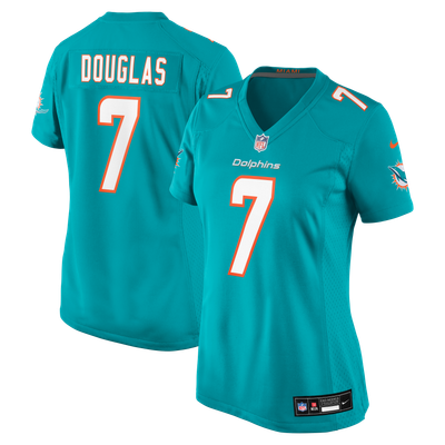 Caleb Douglas Miami Dolphins Nike Women's Team Game Jersey - Aqua