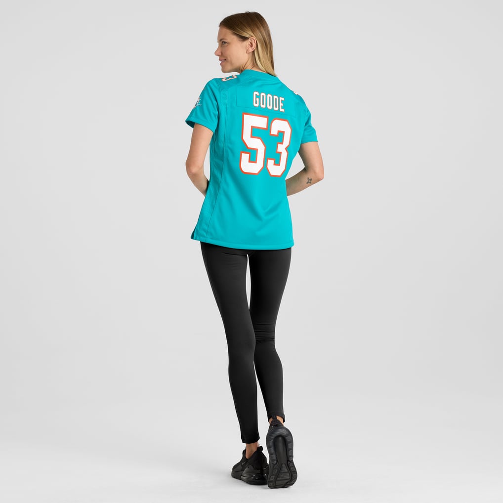 Cameron Goode Miami Dolphins Nike Women's Game Player Jersey - Aqua