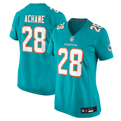 De’Von Achane Miami Dolphins Nike Women's Game Jersey - Aqua