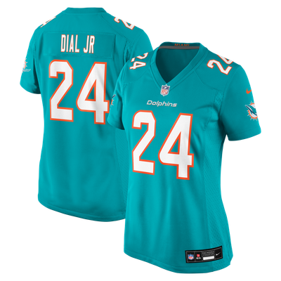 Marcellas Dial Jr. Miami Dolphins Nike Women's Team Game Jersey - Aqua