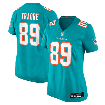 Seydou Traore Miami Dolphins Nike Women's Team Game Jersey - Aqua