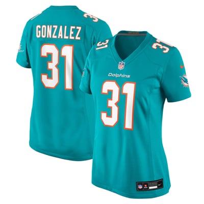 Zane Gonzalez Miami Dolphins Nike Women's Team Game Jersey - Aqua