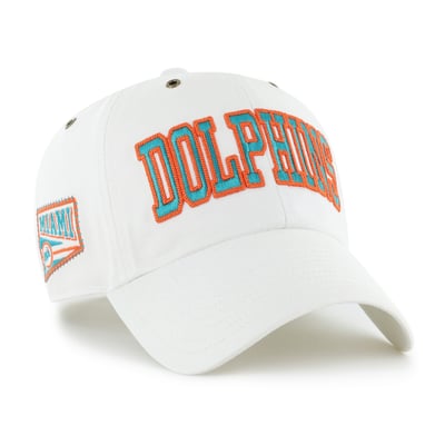 Miami Dolphins Stoney Clover Lane x '47 Women's Overlay Clean Up Adjustable Hat - White
