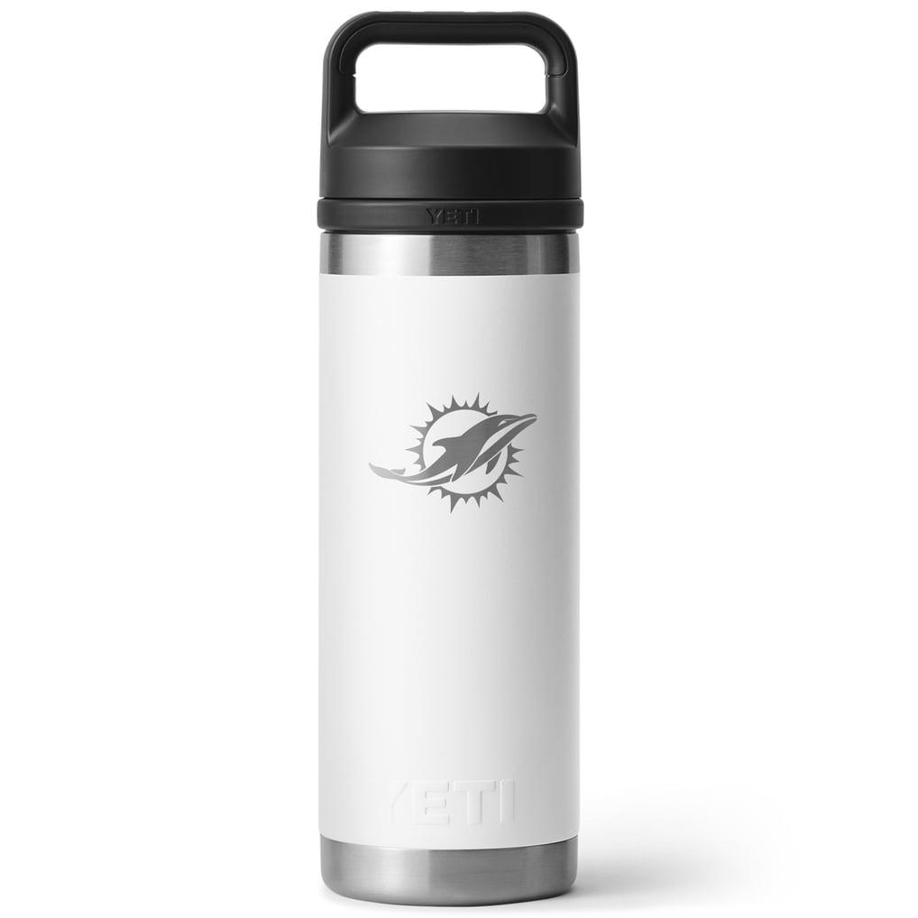 Miami Dolphins YETI 18oz. Rambler Chug Water Bottle