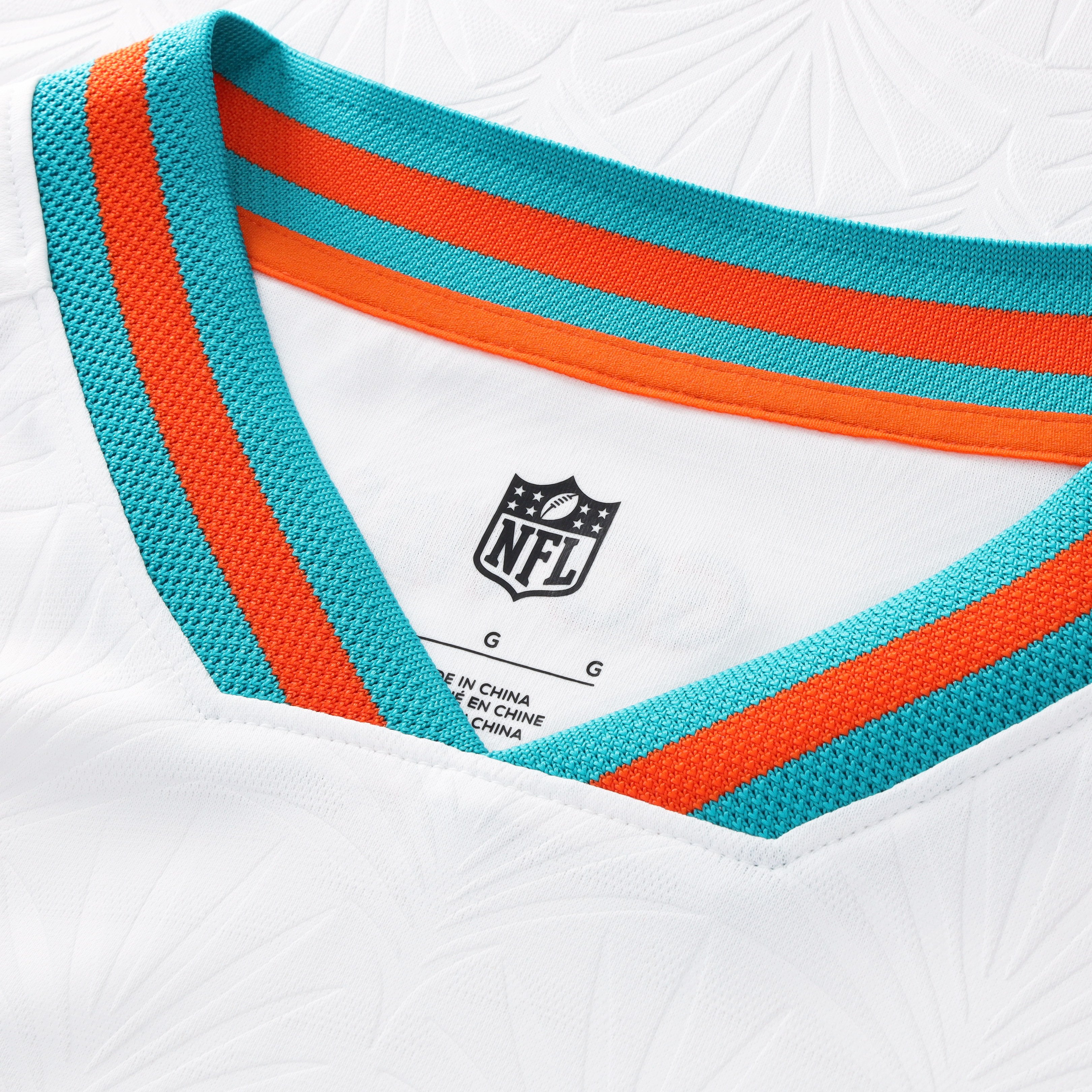 Miami Dolphins Youth Football x Football V Neck Fan Top White