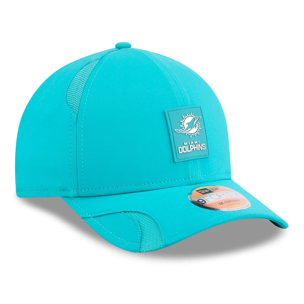 Miami Dolphins New Era Youth 2025 Sideline  9FORTY Adjustable Hat - Aqua