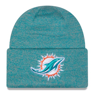 Miami Dolphins New Era Youth Marled Cuffed Knit Hat - Aqua
