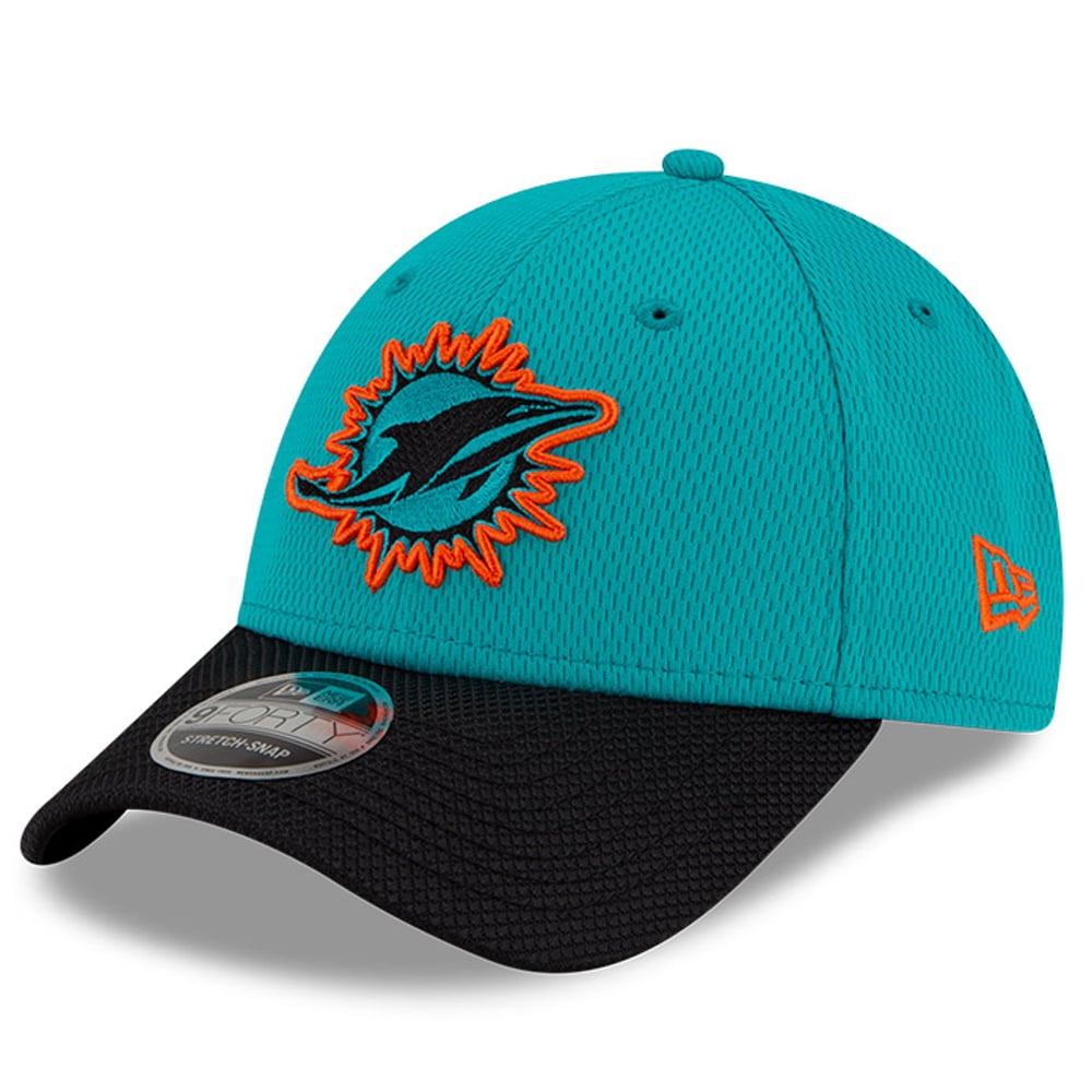 Youth Miami Dolphins New Era Aqua/Black 2021 NFL Sideline Home