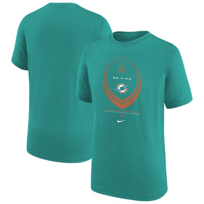  Miami Dolphins Nike Youth Icon Legend Dri-FIT T-Shirt - Aqua