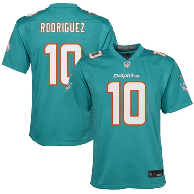 Jacob Rodriguez Miami Dolphins Nike Youth Team Game Jersey - Aqua
