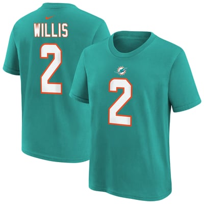 Malik Willis Miami Dolphins Nike Youth Name & Number T-Shirt - Green