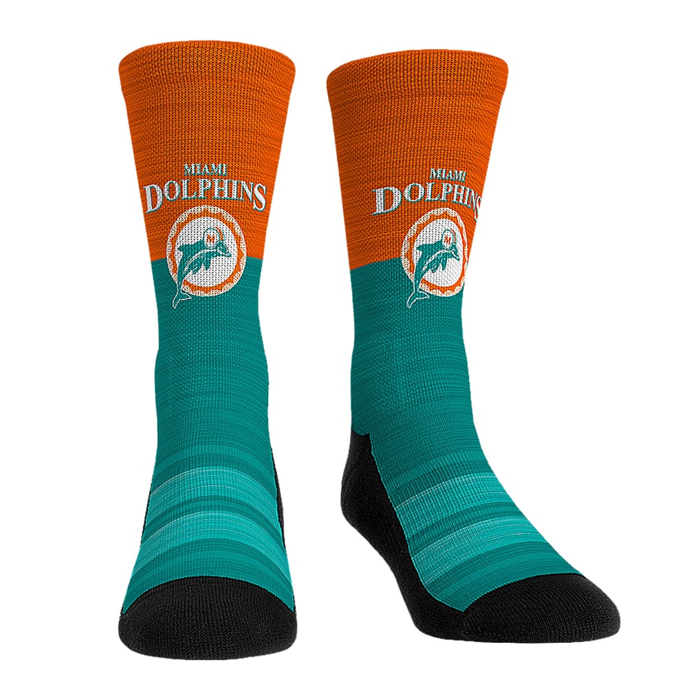 Miami Dolphins Rock Em Youth Throwback Three-Pack Crew Sock Set - 