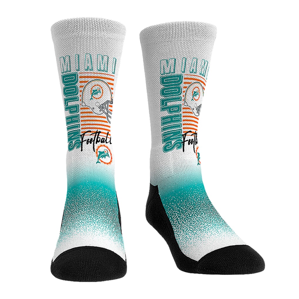  Miami Dolphins Rock Em Youth Throwback Three-Pack Crew Sock Set - 