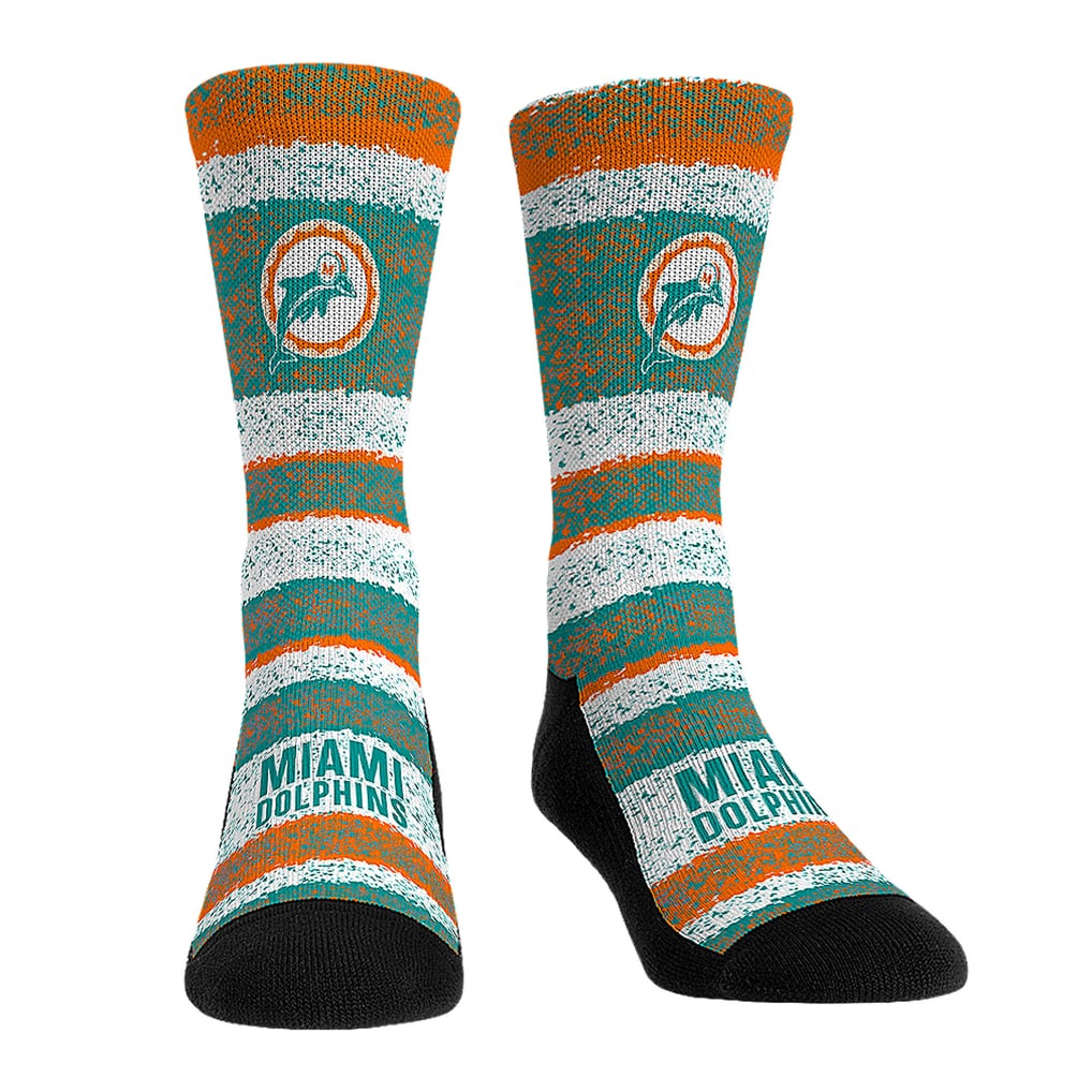  Miami Dolphins Rock Em Youth Throwback Three-Pack Crew Sock Set - 