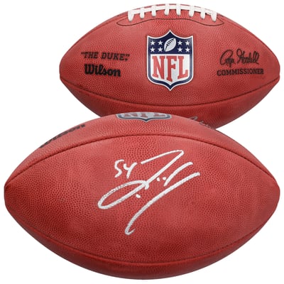 Zach Thomas Miami Dolphins Autographed Fanatics Authentic Duke Full Color Football