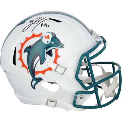 Zach Thomas Miami Dolphins Autographed Fanatics Authentic Riddell 1997-2012 Throwback Speed Replica Helmet with "HOF 23" Inscription