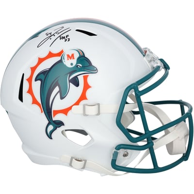 Zach Thomas Miami Dolphins Autographed Fanatics Authentic Riddell 1997-2012 Throwback Speed Replica Helmet with "HOF 23" Inscription