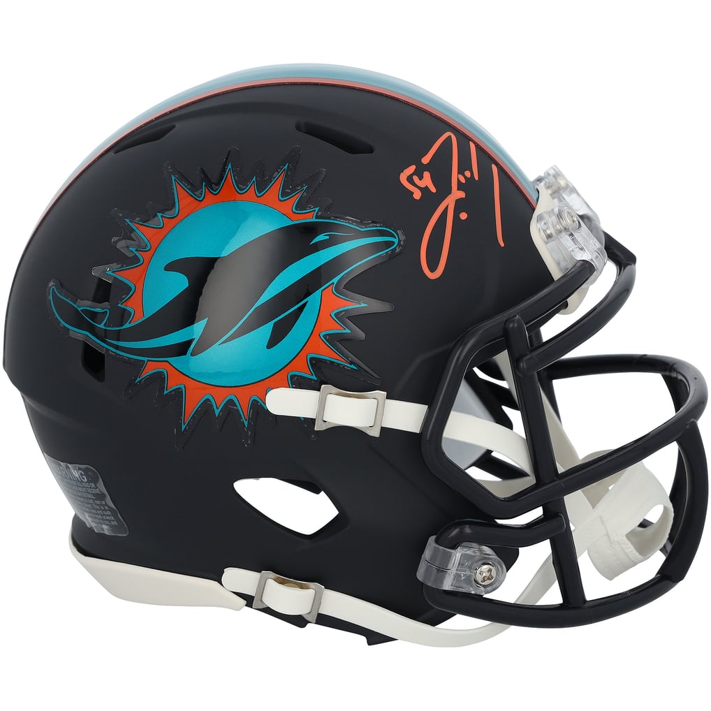 Zach Thomas Miami Dolphins Autographed Fanatics Authentic Riddell Rivalry Speed Mini Helmet 