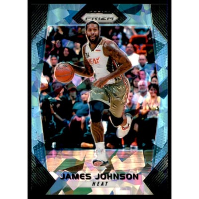 2017-18 Panini Prizm Prizms Blue Ice #59 James Johnson