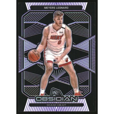 2019-20 Panini Obsidian Electric Etch Purple #46 Meyers Leonard/75