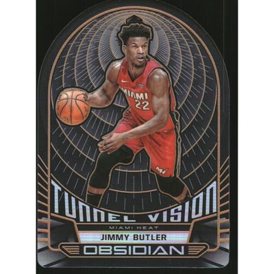 2019-20 Panini Obsidian Tunnel Vision Electric Etch Orange #3 Jimmy Butler