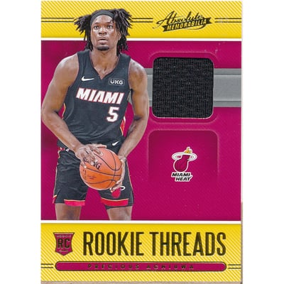 2020-21 Absolute Memorabilia Rookie Threads Level 1 #37 Precious Achiuwa