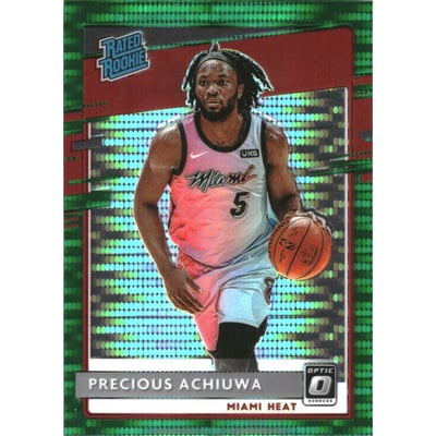 2020-21 Donruss Optic Fanatics Green Pulsar #170 Precious Achiuwa RR