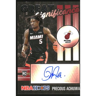 2020-21 Hoops Great SIGnificance #93 Precious Achiuwa