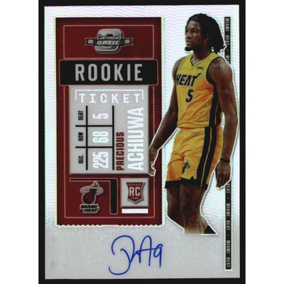 2020-21 Panini Contenders Optic #112 Precious Achiuwa AU RC