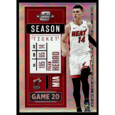 2020-21 Panini Contenders Optic Silver #4 Tyler Herro