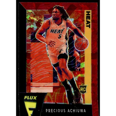 2020-21 Panini Flux Red Cracked Ice #218 Precious Achiuwa