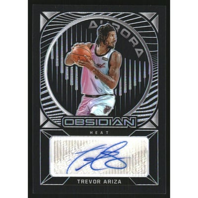 2020-21 Panini Obsidian Aurora Autographs #16 Trevor Ariza/99