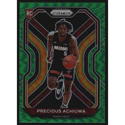 2020-21 Panini Prizm Prizms Green #294 Precious Achiuwa