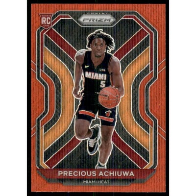 2020-21 Panini Prizm Prizms Ruby Wave #294 Precious Achiuwa